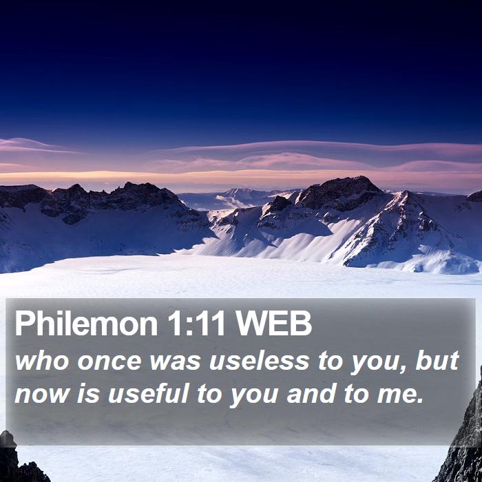 Philemon 1:11 WEB Bible Study