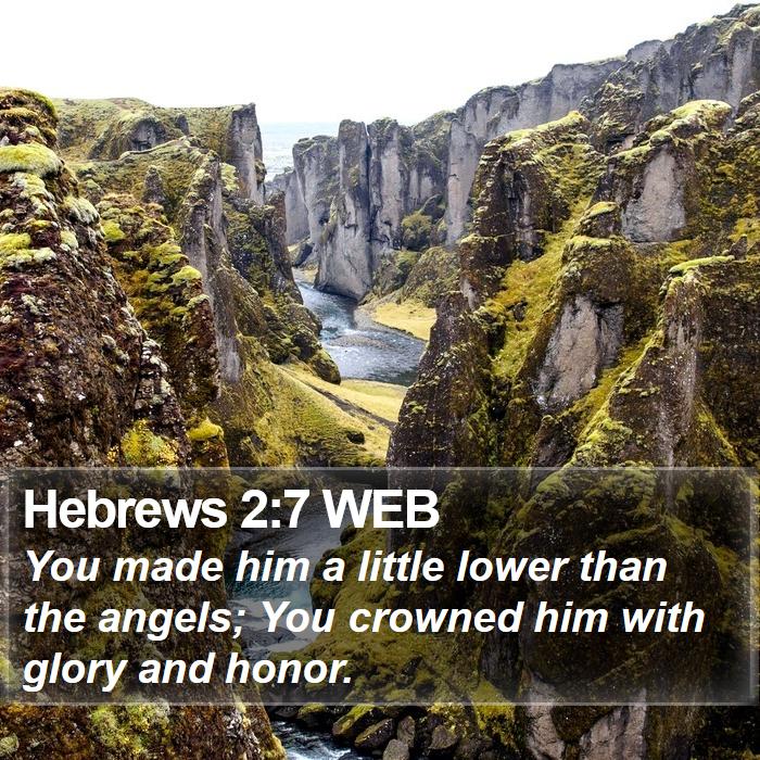 Hebrews 2:7 WEB Bible Study