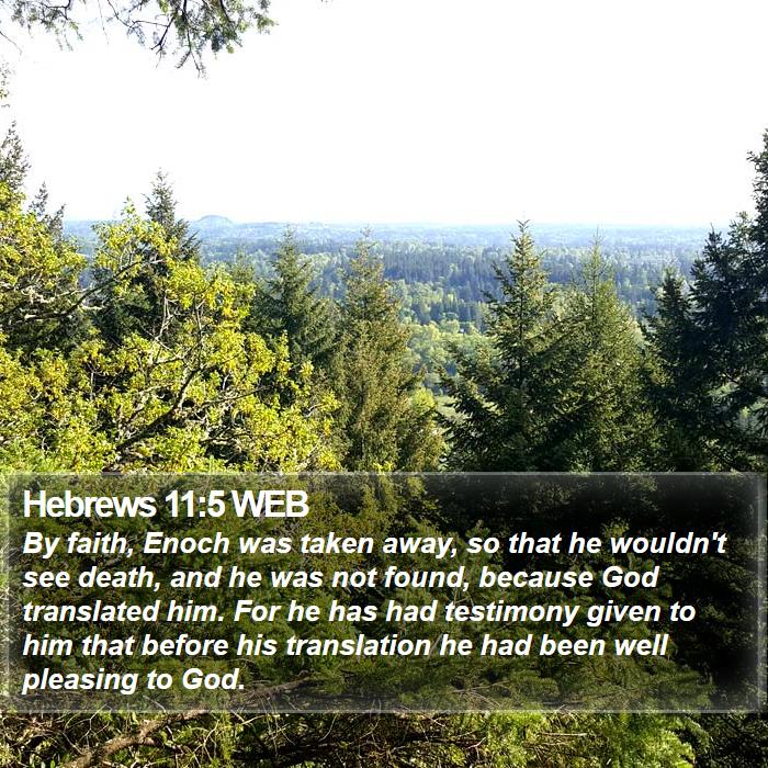 Hebrews 11:5 WEB Bible Study