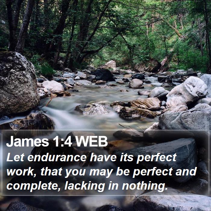 James 1:4 WEB Bible Study