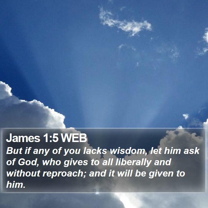 James 1:5 WEB Bible Study