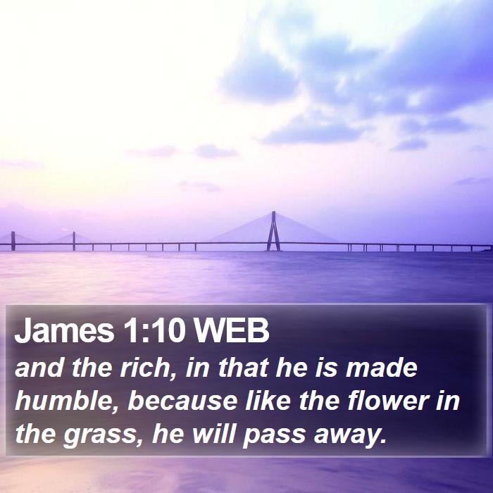 James 1:10 WEB Bible Study