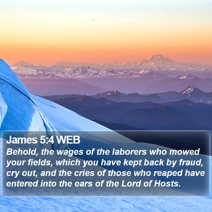 James 5:4 WEB Bible Study