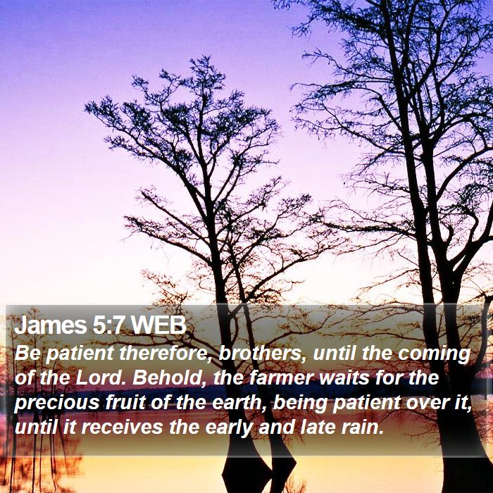 James 5:7 WEB Bible Study