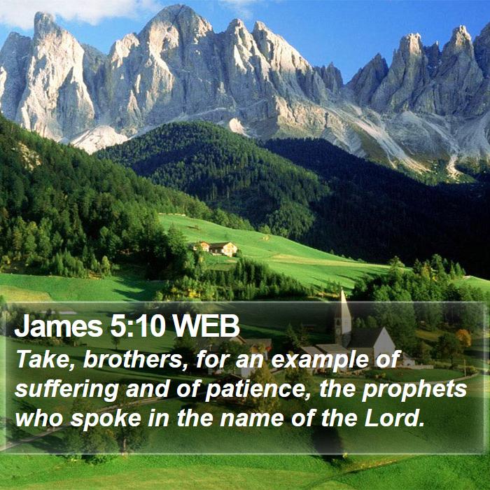 James 5:10 WEB Bible Study