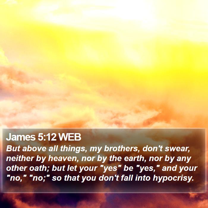 James 5:12 WEB Bible Study