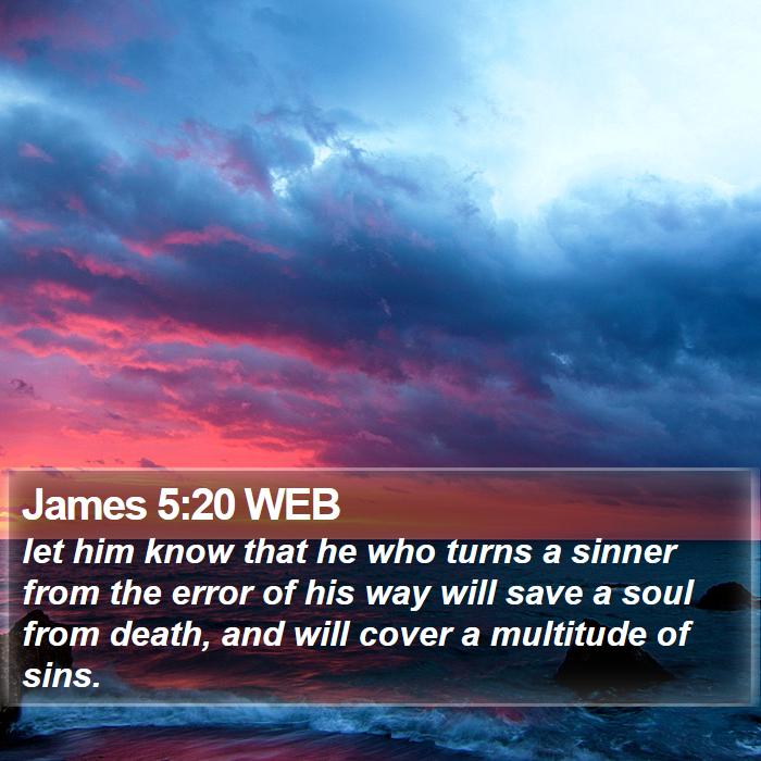 James 5:20 WEB Bible Study