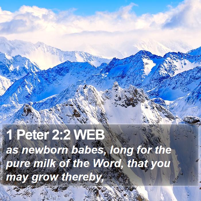 1 Peter 2:2 WEB Bible Study