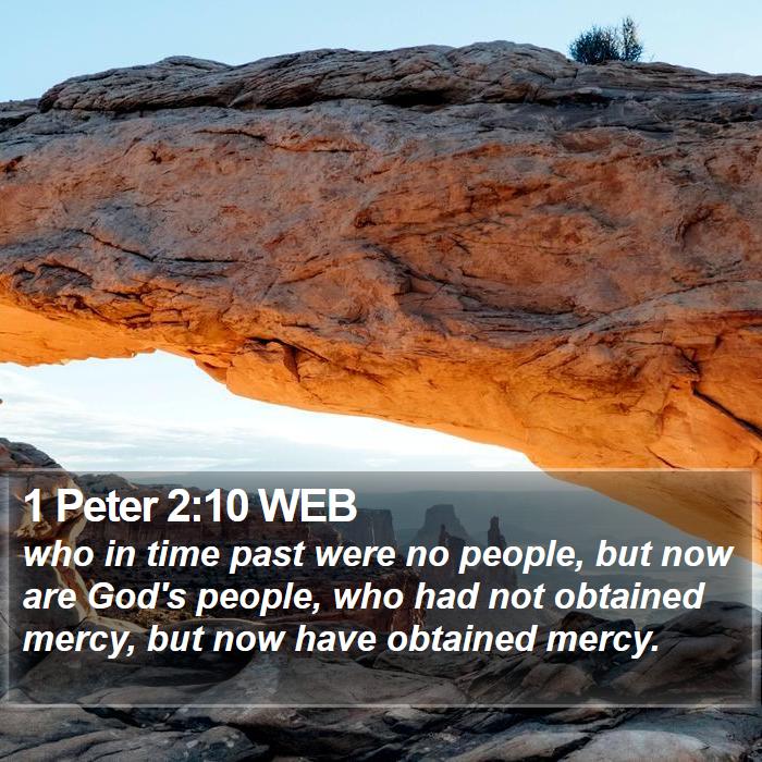 1 Peter 2:10 WEB Bible Study