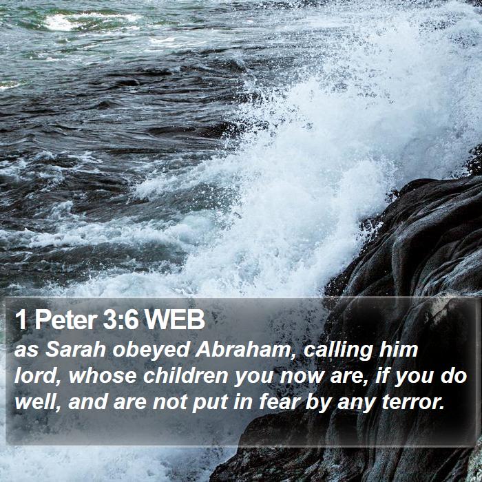 1 Peter 3:6 WEB Bible Study