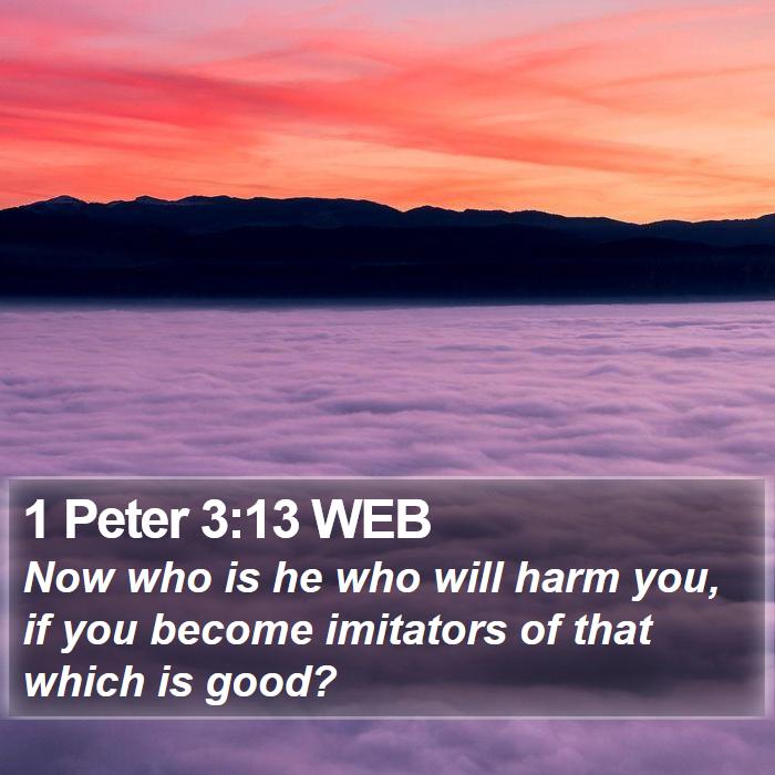 1 Peter 3:13 WEB Bible Study