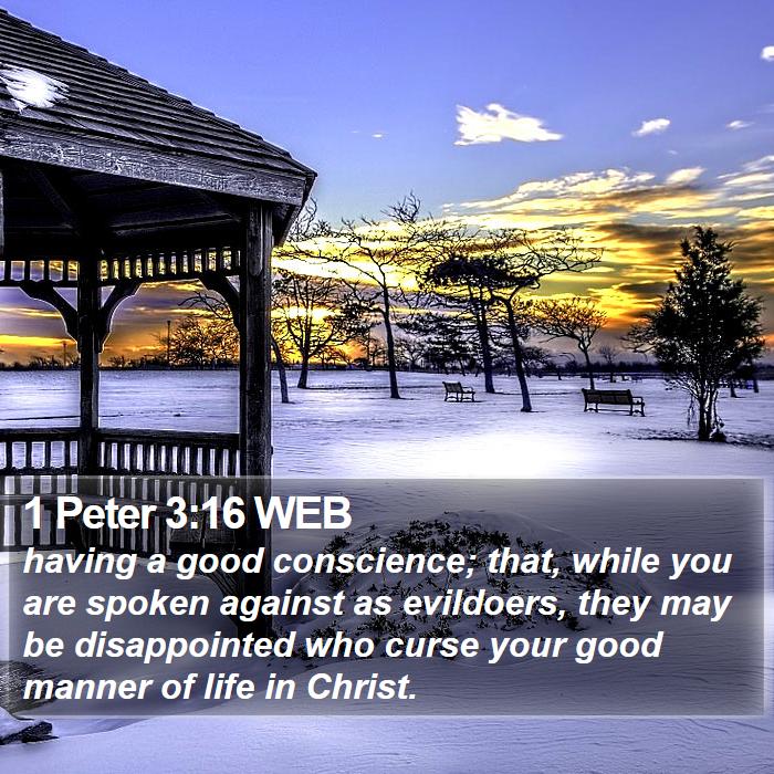 1 Peter 3:16 WEB Bible Study