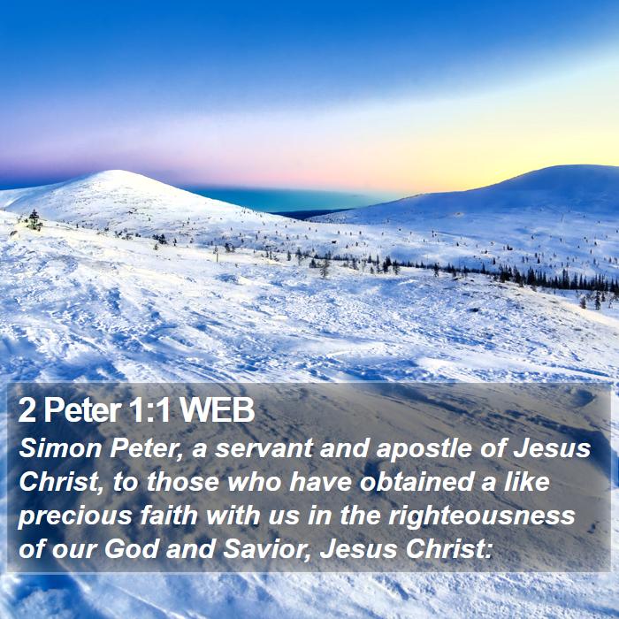 2 Peter 1:1 WEB Bible Study