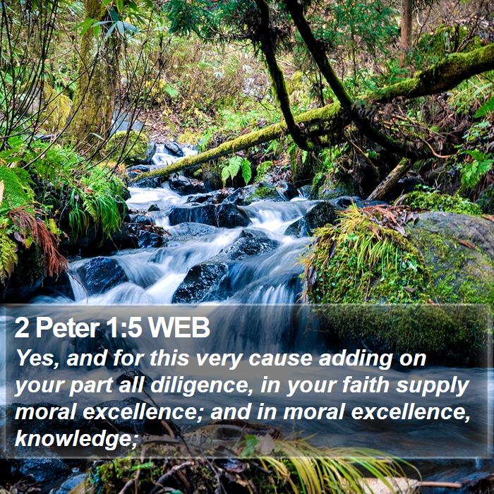 2 Peter 1:5 WEB Bible Study