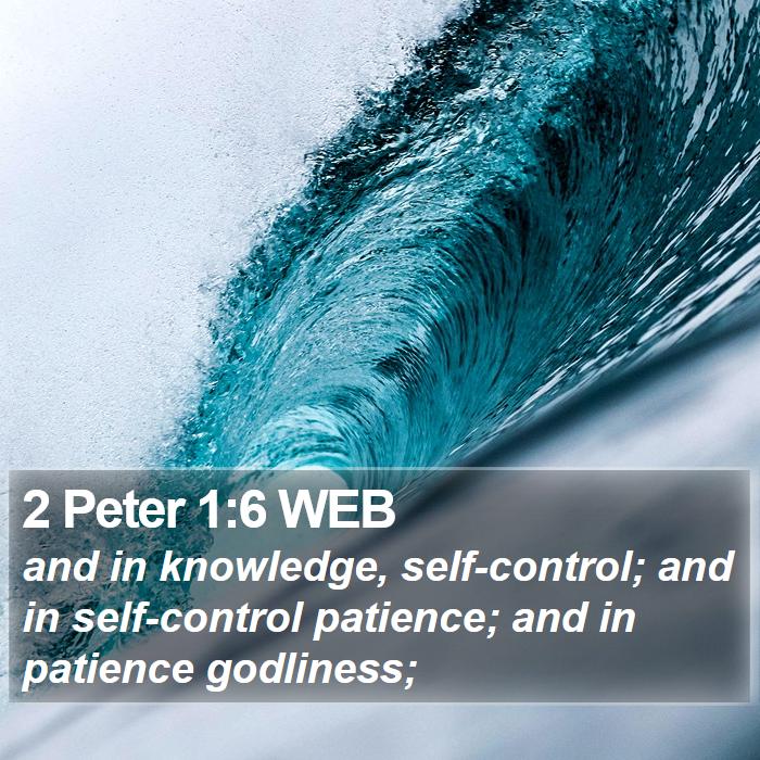 2 Peter 1:6 WEB Bible Study