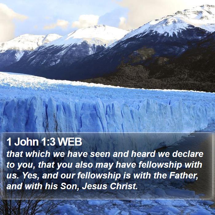 1 John 1:3 WEB Bible Study