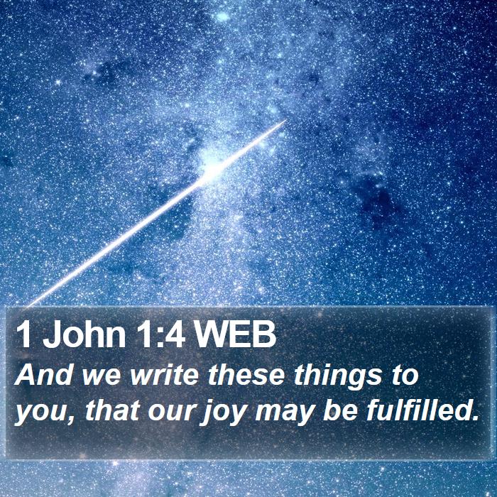 1 John 1:4 WEB Bible Study