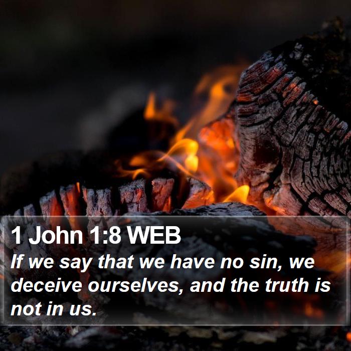 1 John 1:8 WEB Bible Study