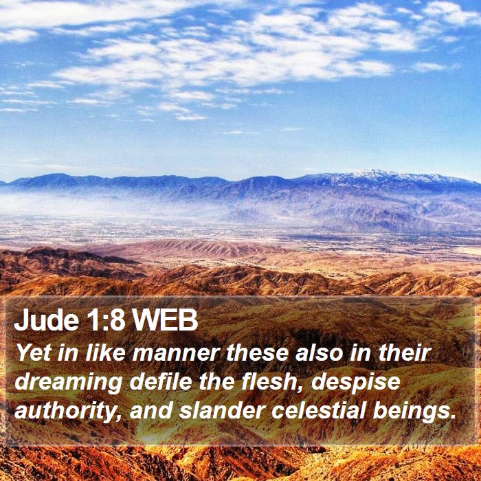 Jude 1:8 WEB Bible Study