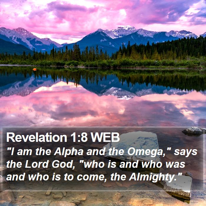 Revelation 1:8 WEB Bible Study