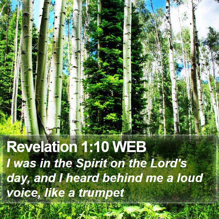 Revelation 1:10 WEB Bible Study