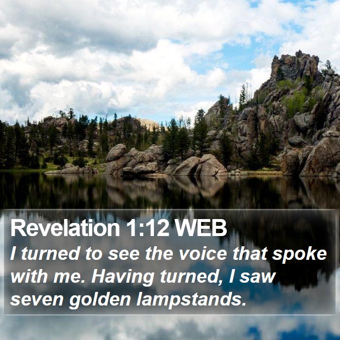 Revelation 1:12 WEB Bible Study