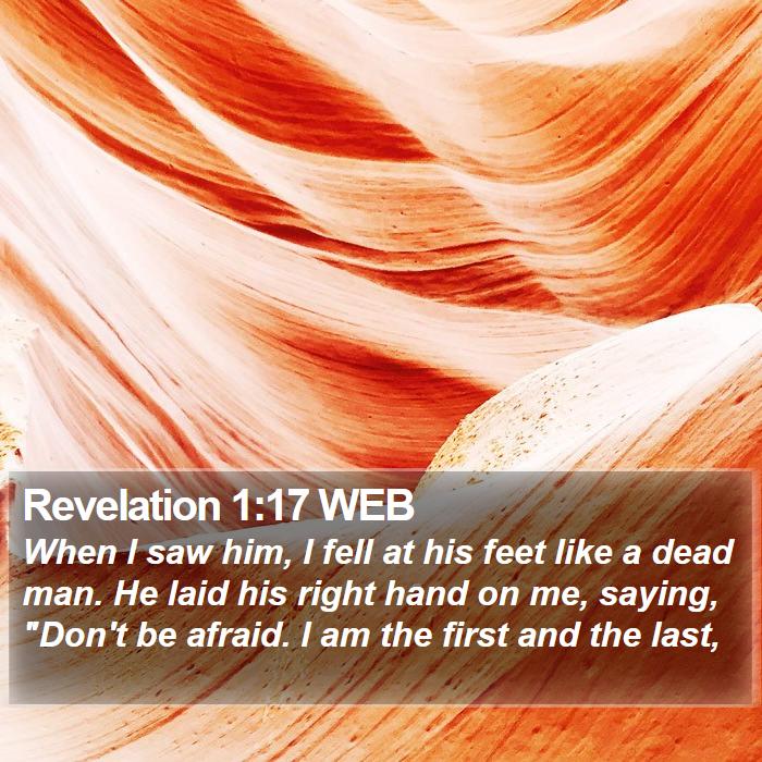 Revelation 1:17 WEB Bible Study