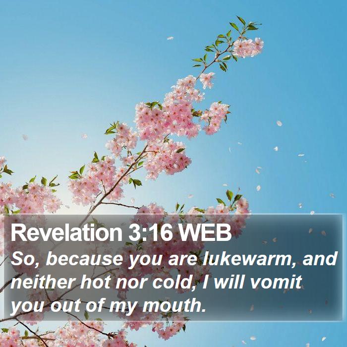 Revelation 3:16 WEB Bible Study