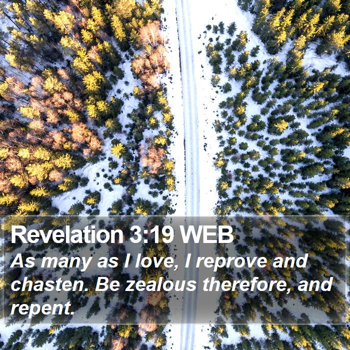 Revelation 3:19 WEB Bible Study