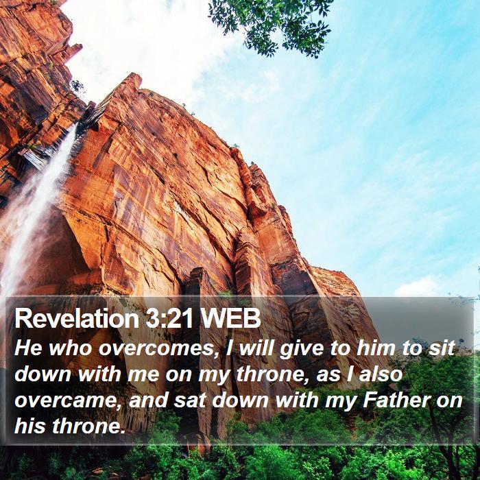 Revelation 3:21 WEB Bible Study