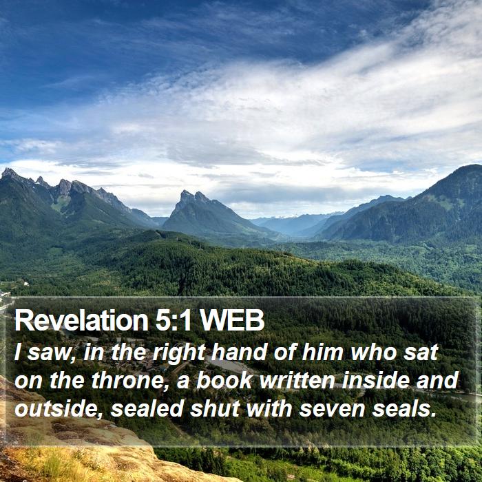 Revelation 5:1 WEB Bible Study