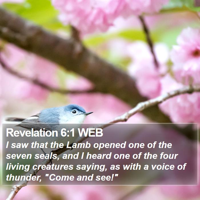 Revelation 6:1 WEB Bible Study