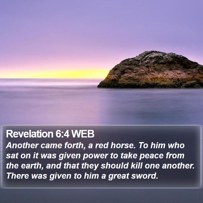 Revelation 6:4 WEB Bible Study