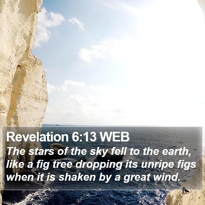 Revelation 6:13 WEB Bible Study