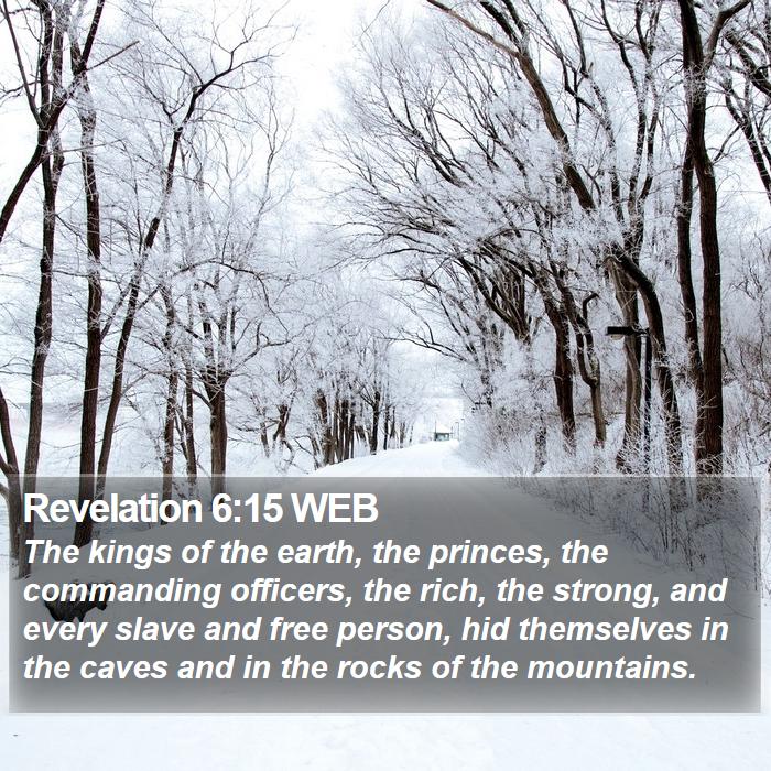 Revelation 6:15 WEB Bible Study