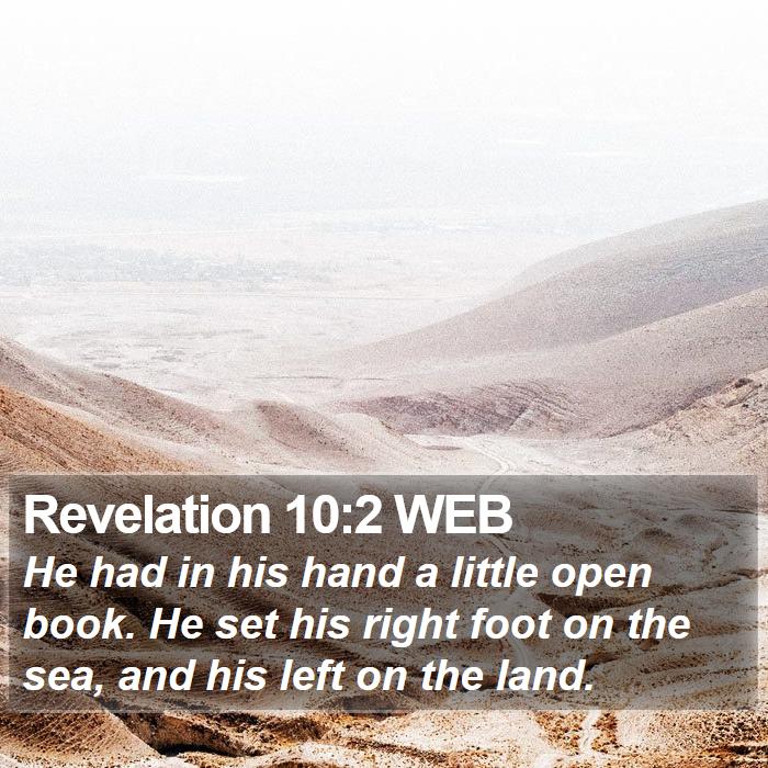 Revelation 10:2 WEB Bible Study