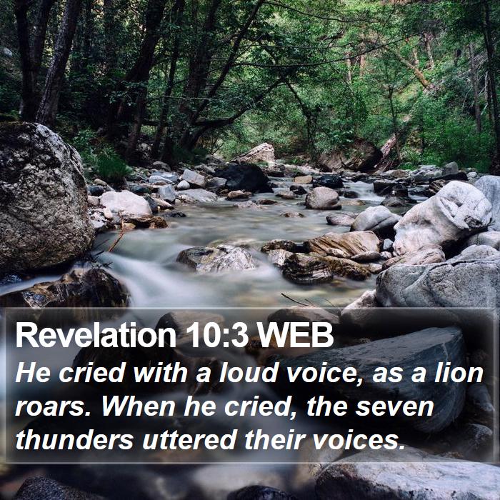 Revelation 10:3 WEB Bible Study