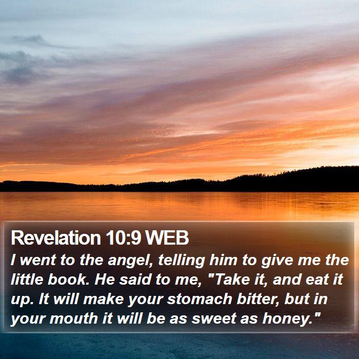 Revelation 10:9 WEB Bible Study