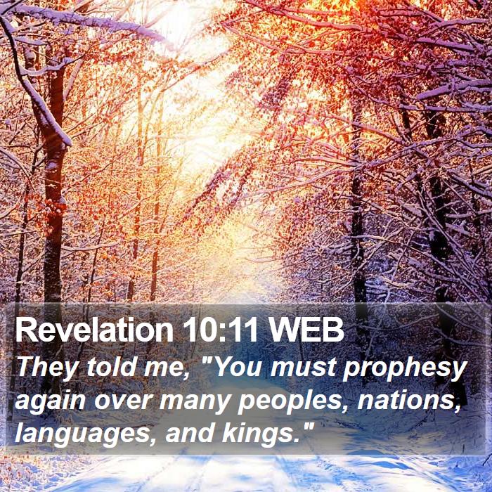 Revelation 10:11 WEB Bible Study