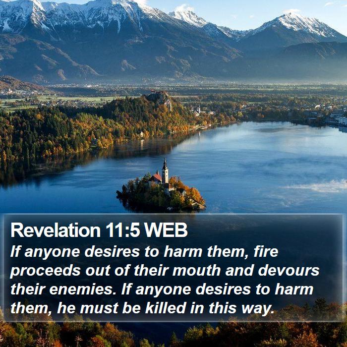 Revelation 11:5 WEB Bible Study