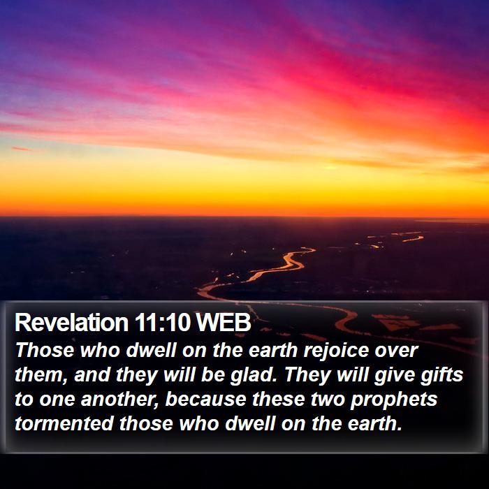 Revelation 11:10 WEB Bible Study