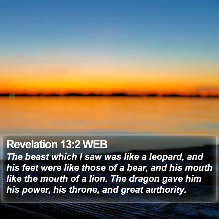 Revelation 13:2 WEB Bible Study