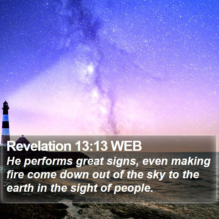 Revelation 13:13 WEB Bible Study