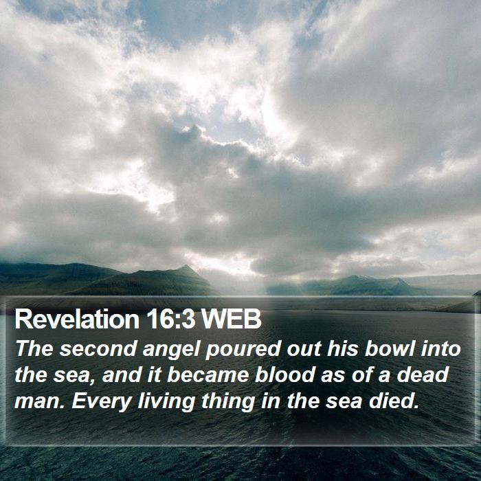 Revelation 16:3 WEB Bible Study