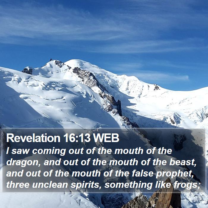 Revelation 16:13 WEB Bible Study