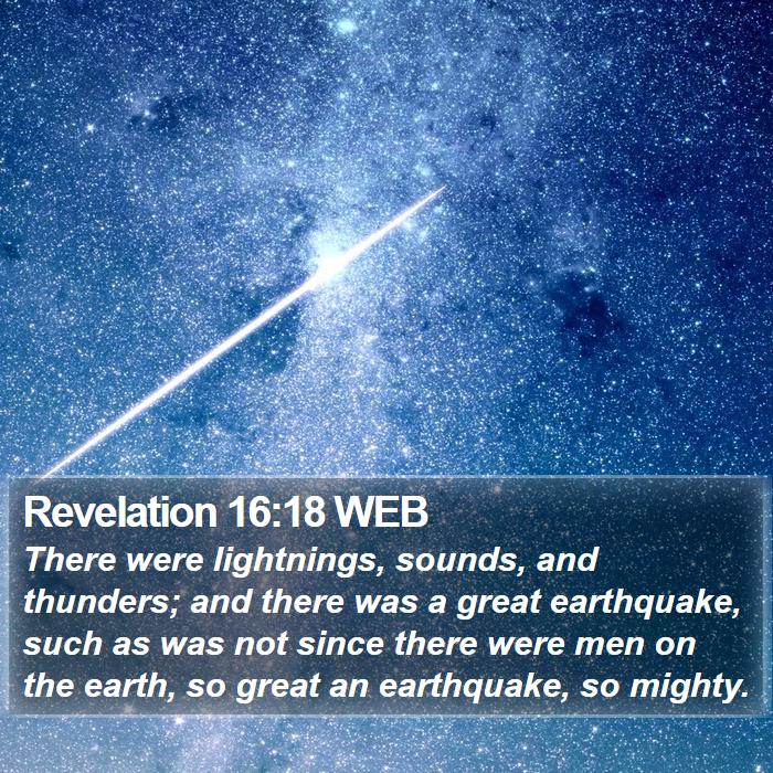 Revelation 16:18 WEB Bible Study