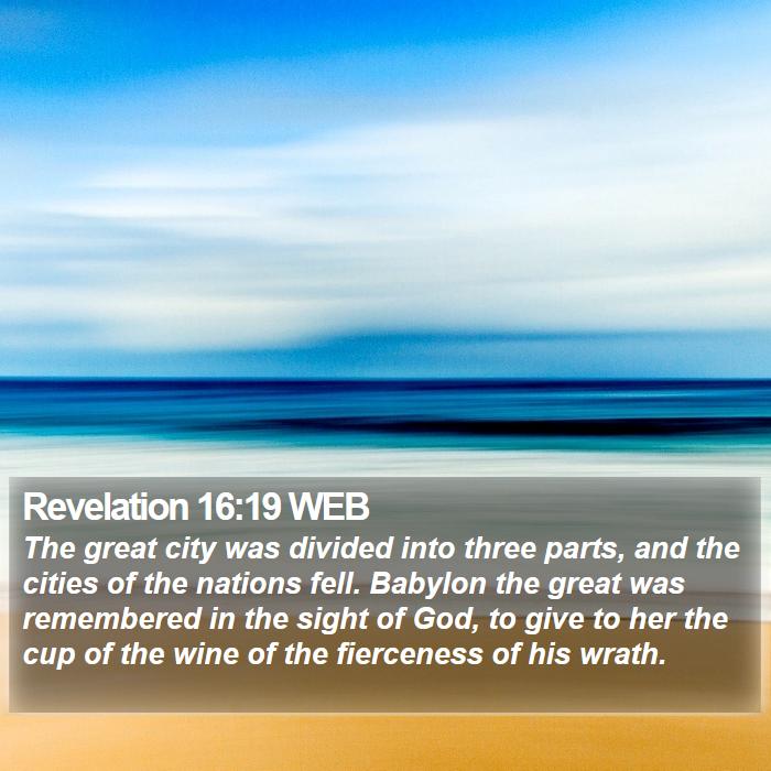 Revelation 16:19 WEB Bible Study