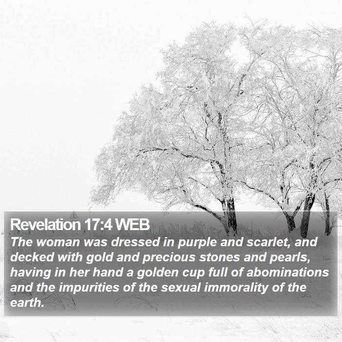 Revelation 17:4 WEB Bible Study