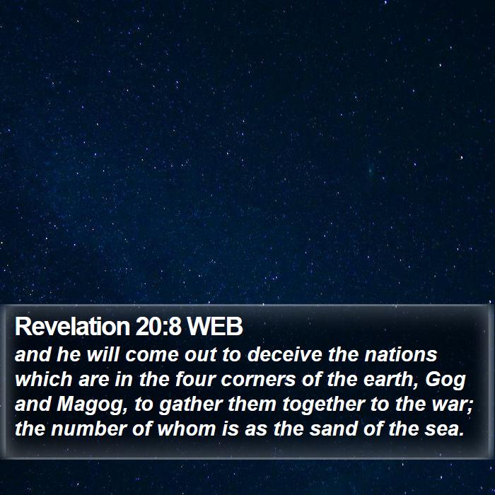 Revelation 20:8 WEB Bible Study